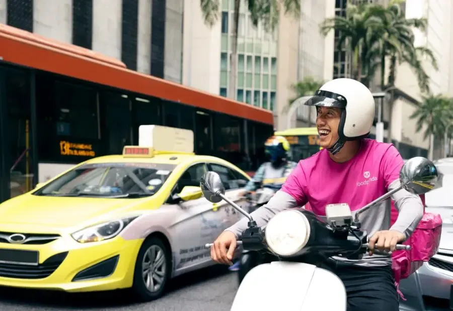Groceries on kitchen counter